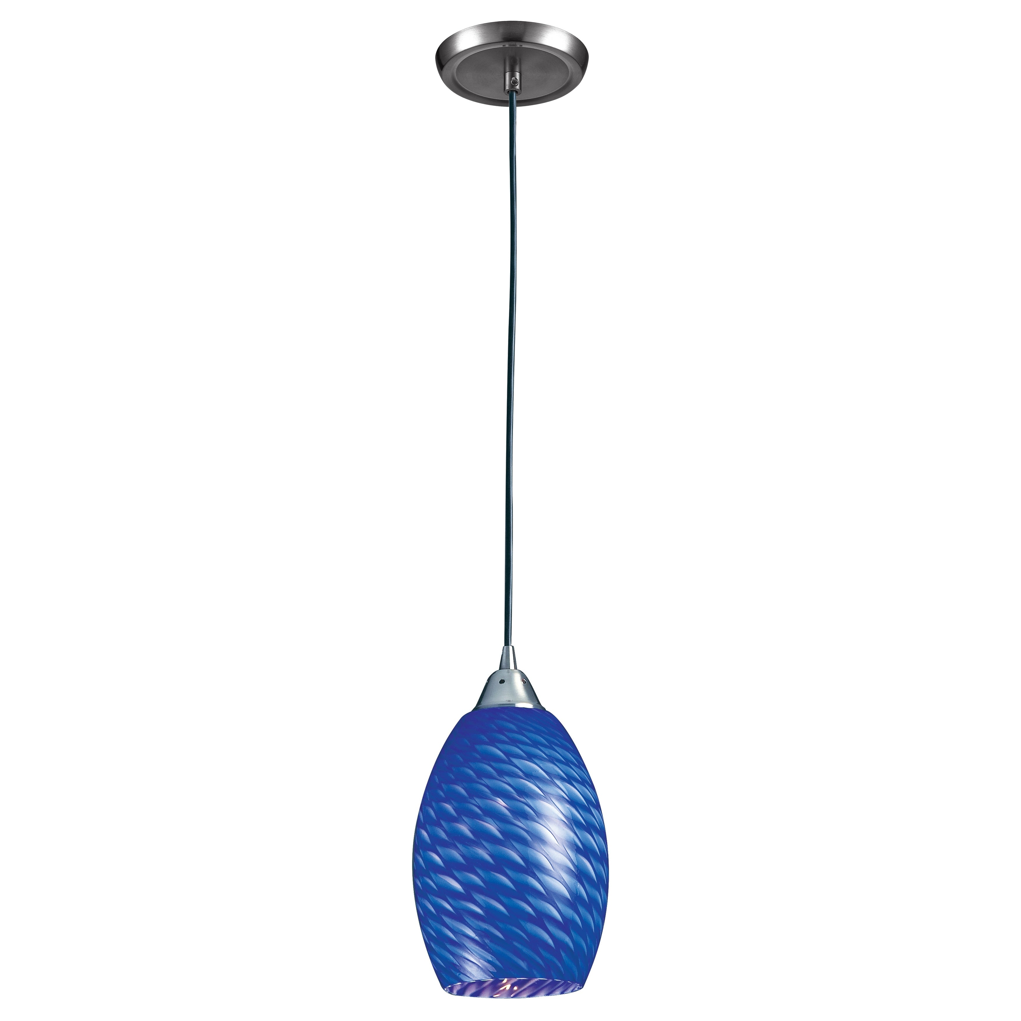 Mulinello 6 Inch Wide 1 Light Pendant In Satin Nickel 6In W X 6In D X 11In H