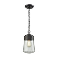 Mullen Gate Oil Rubbed Bronze Metal And Clear Glass 1 Light Outdoor Pendant