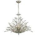 Mullica 28 Inch Wide 6 Light Chandelier In Aged Silver 28In W X 28In D X 22In H