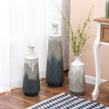 3 Piece Metal Multi Tone Vase Set