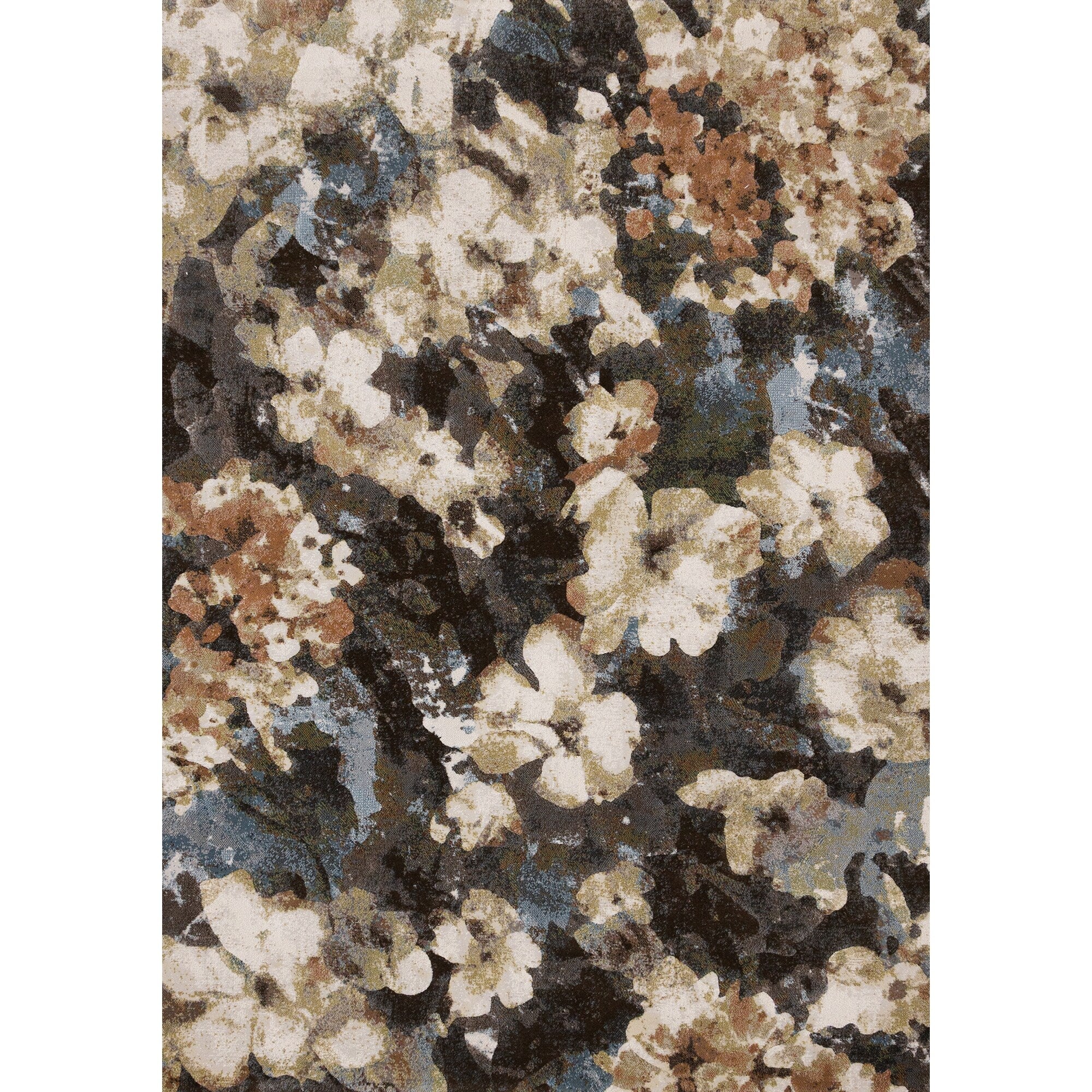 Multi Colored Elegant Floral Area Rug