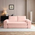 Multi Functional Folding Sofa Bed Convertible Floor Sofa Couch Lounge Sofa Light Pink Sleeper Sofa Couch With Pillows