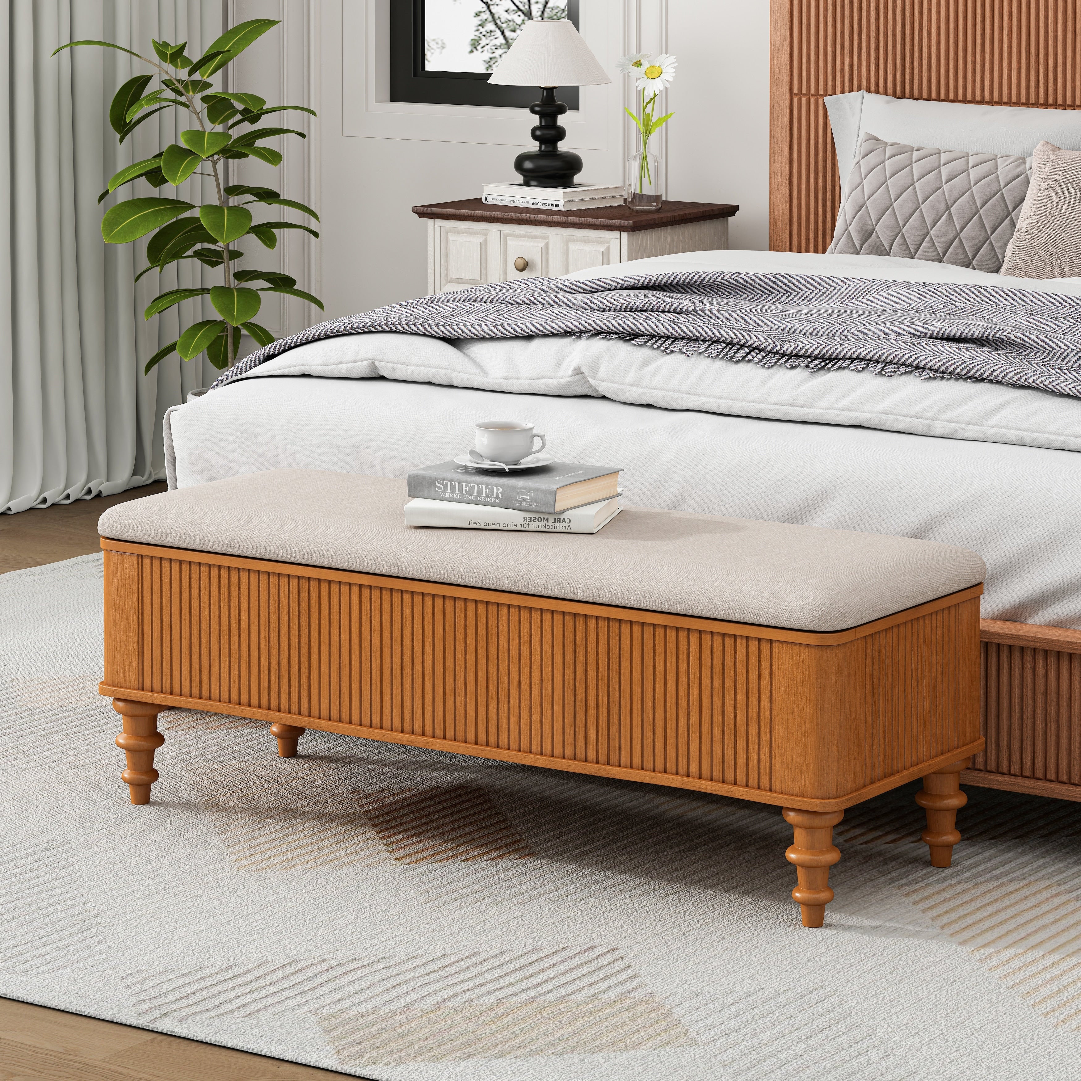 Multi Functional Storage Ottoman Bench Storage Bench