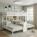 Multi Functional Twin Over Twin And Twin Bunk Bed With Reading Lamp