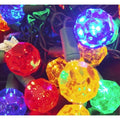 Multi Red Blue Yellow Orange Green Led Light String Set Of 25 Lights Crystal