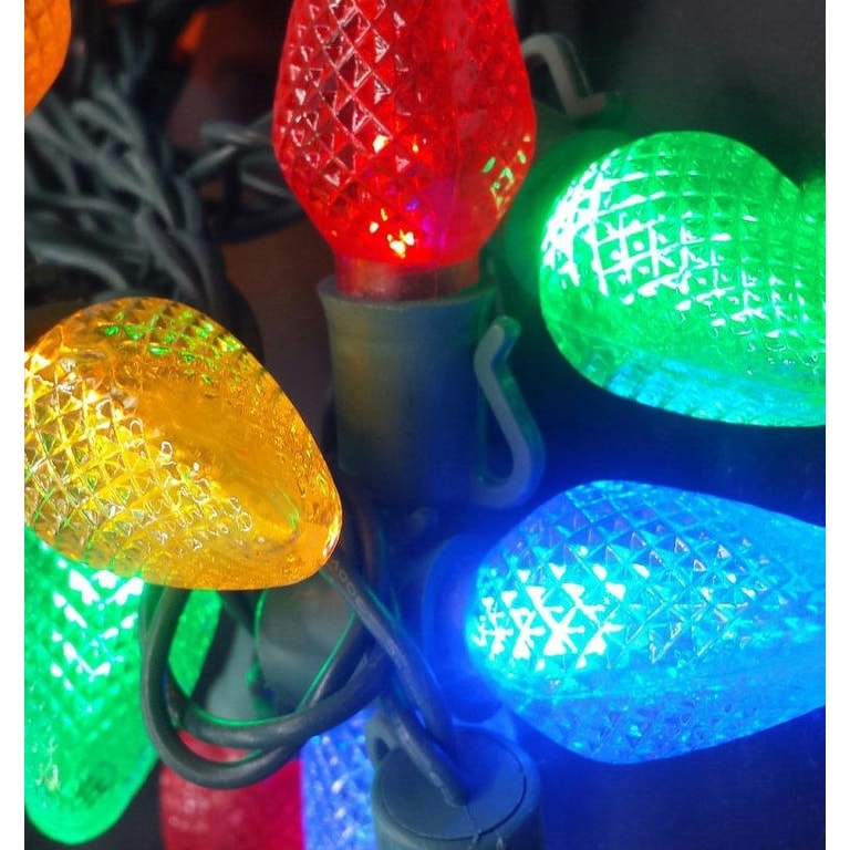 Multi Red Blue Ellow Orange Green Led Light String Set Of 25 Lights C7