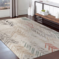 Multicolored Abstract Arrows Area Rug