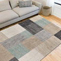 Multicolored Color Block Area Rug