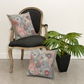 Multicolored Floral Garden Throw Pillow