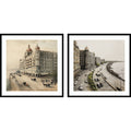 Mumbai Bombay 2 Piece By Tradelink Inhouse Artist Framed Wall Art Prints Svelte Noir Black