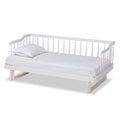 Muriel Modern And Transitional Expandable Twin To King Spindle Daybed