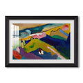 Murnau Mountain Landscape With 1910 Wassily Kandinsky Custom Framed Print