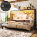 Murphy Bed With Built In Desk Usb Charging Station Space Saving Fold Down Wall Bed