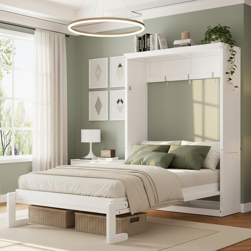 Murphy Bed With Foldable Cabinet Design By Harper Bright Designs