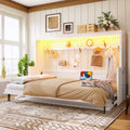 Murphy Platform Bed Frame With Usb Charging Station Led Lights