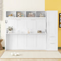 Murphy Wall Bed With Integrated Storage Closet And Drawers Queen Size Space Saver