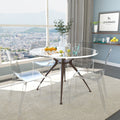 Leisuremod Laos Modern Clear Dining Chair Set Of 4