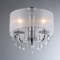 Muses Crystal 16 Inch Chrome Chandelier