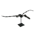 Museum Mounted Pterosaur Flying Dinosaur Fossil Replica Statue Black