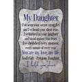 New Horizons My Daughter Wood Plaque