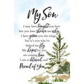 My Son Woodland Grace Series Wood 6 Inch X 9 Inch Plaque With Easel