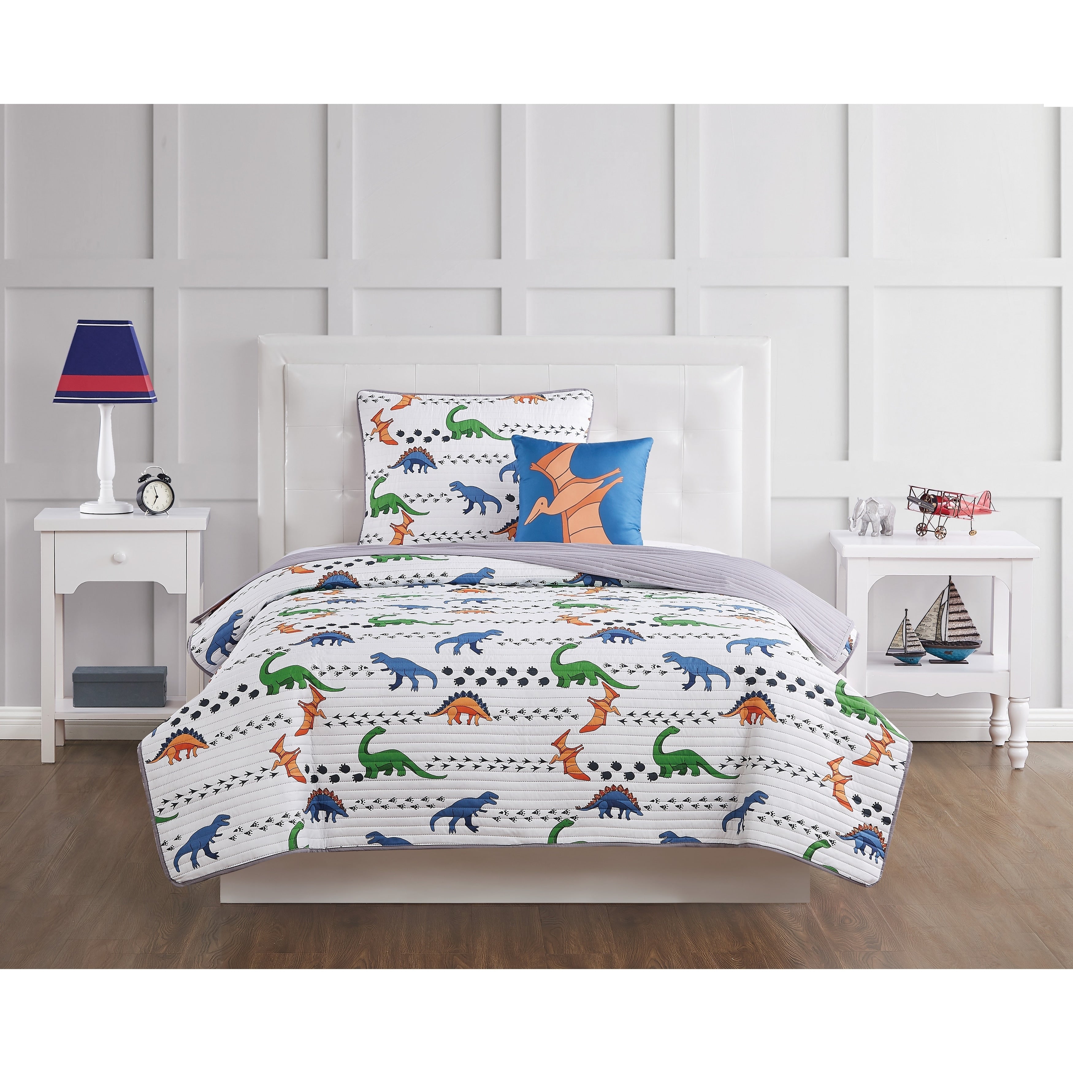 My World Dino Tracks Quilt Set