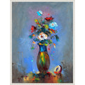 My Flowers By Stanislav Lazarov Framed Canvas Wall Art