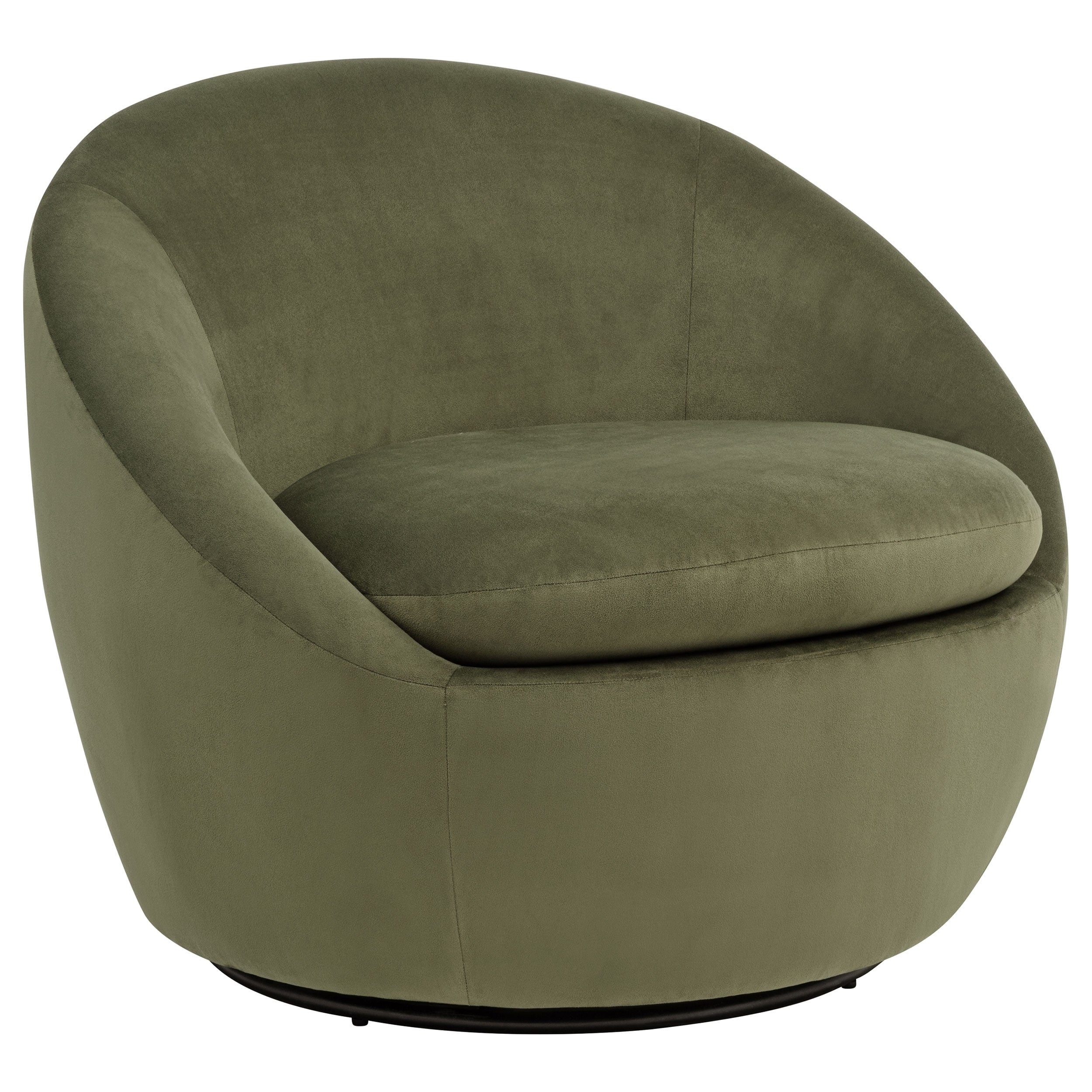 Myernick Velvet Upholstered Swivel Accent Chair