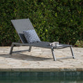 Myers Outdoor Aluminum Mesh Chaise Lounge By Christopher Knight Home