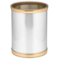 Mylar Metalic 10.25 Inch Round Waste Basket
