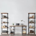 Myra Vintage Industrial Modern Rustic 3 Piece Desk Bookcase Set By Inspire Q Classic
