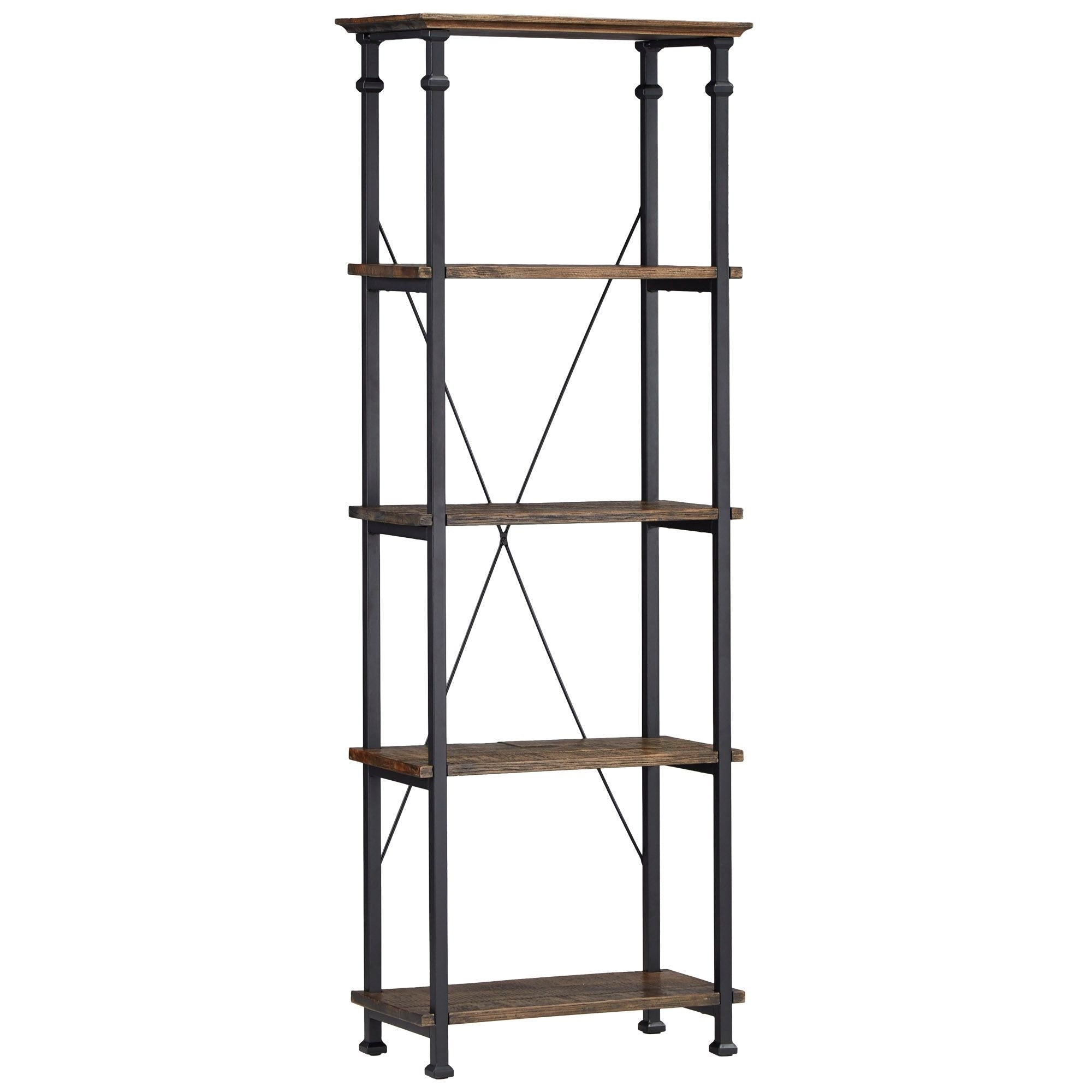 Myra Vintage Industrial Modern Rustic Bookcase By Inspire Q Classic