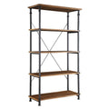 Myra Vintage Industrial Modern Rustic 40 Inch Bookcase By Inspire Q Classic N A