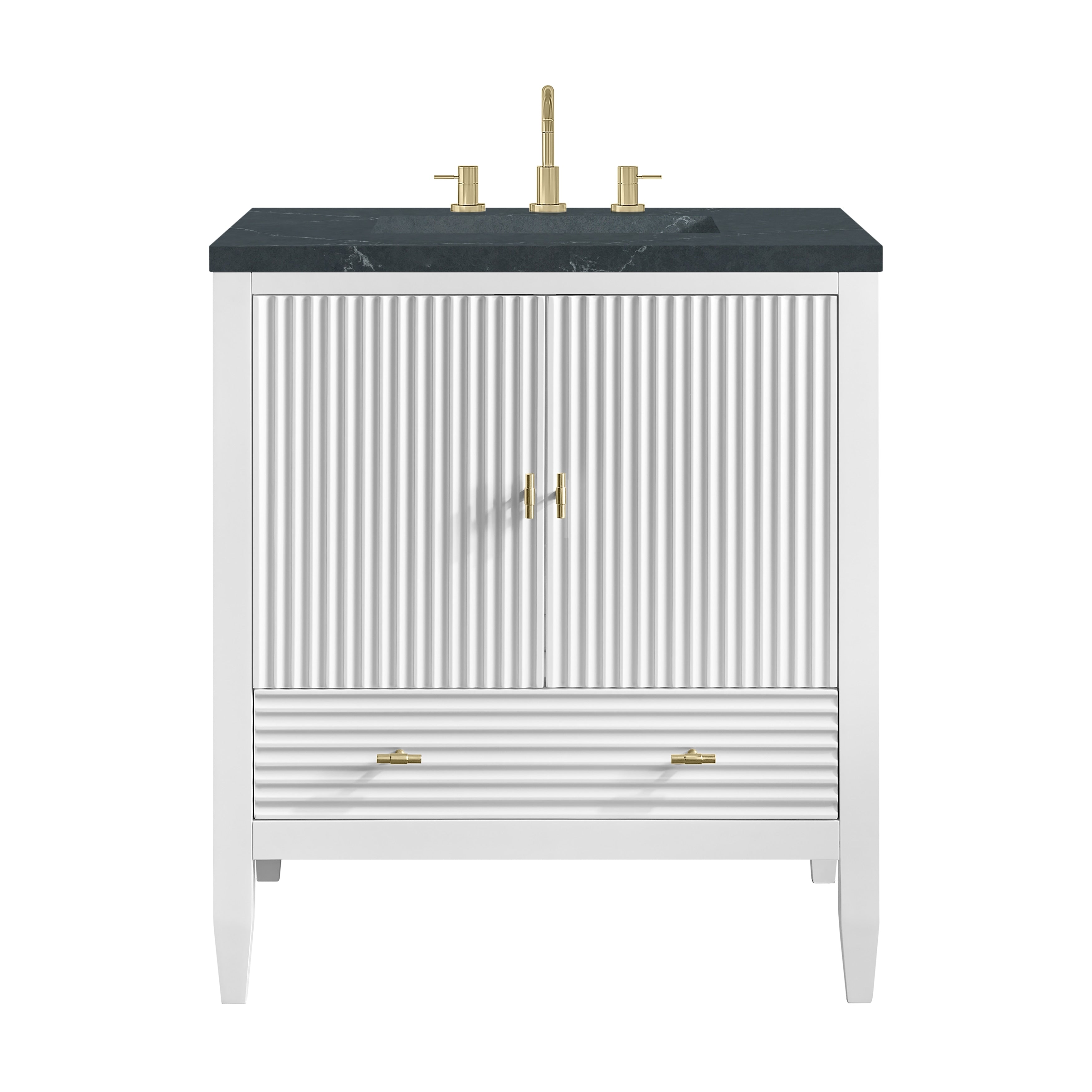 Myrrin 30 Single Bright White Vanity Cabinet