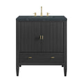Myrrin 30 Single Carbon Oak Vanity Cabinet