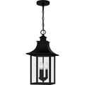 Mystic Black Three Light Outdoor Hanging Lantern From The Chancellor Collection