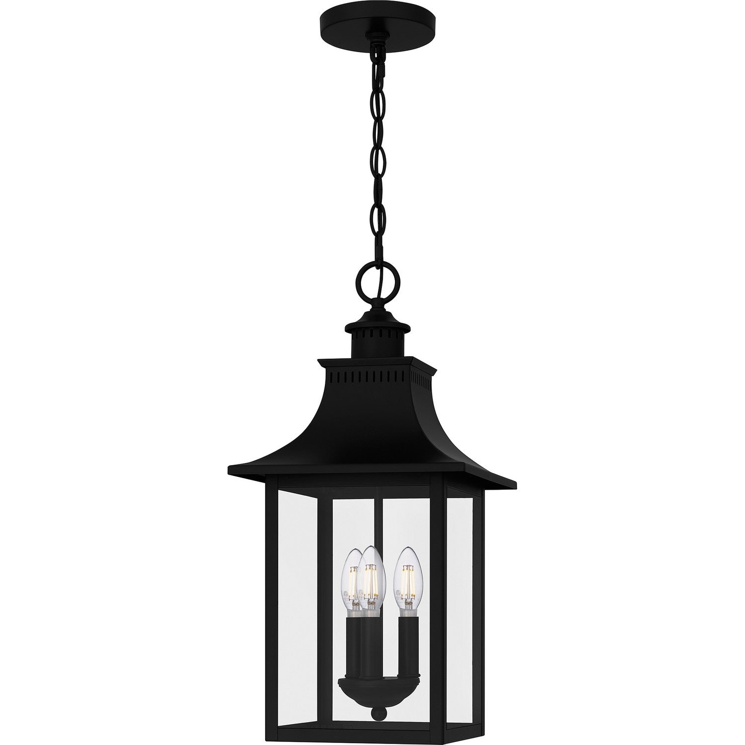Mystic Black Three Light Pendant From The Chancellor Collection