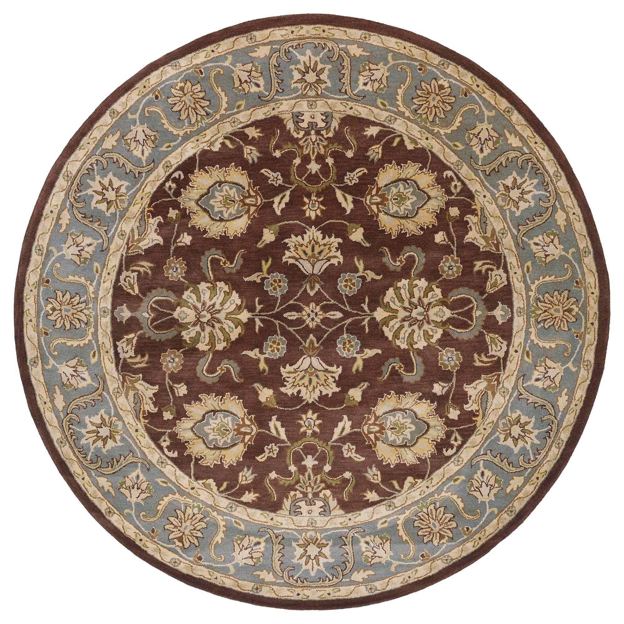 Hand Tufted Royal Taj Aqua Wool Rug 8 X 10