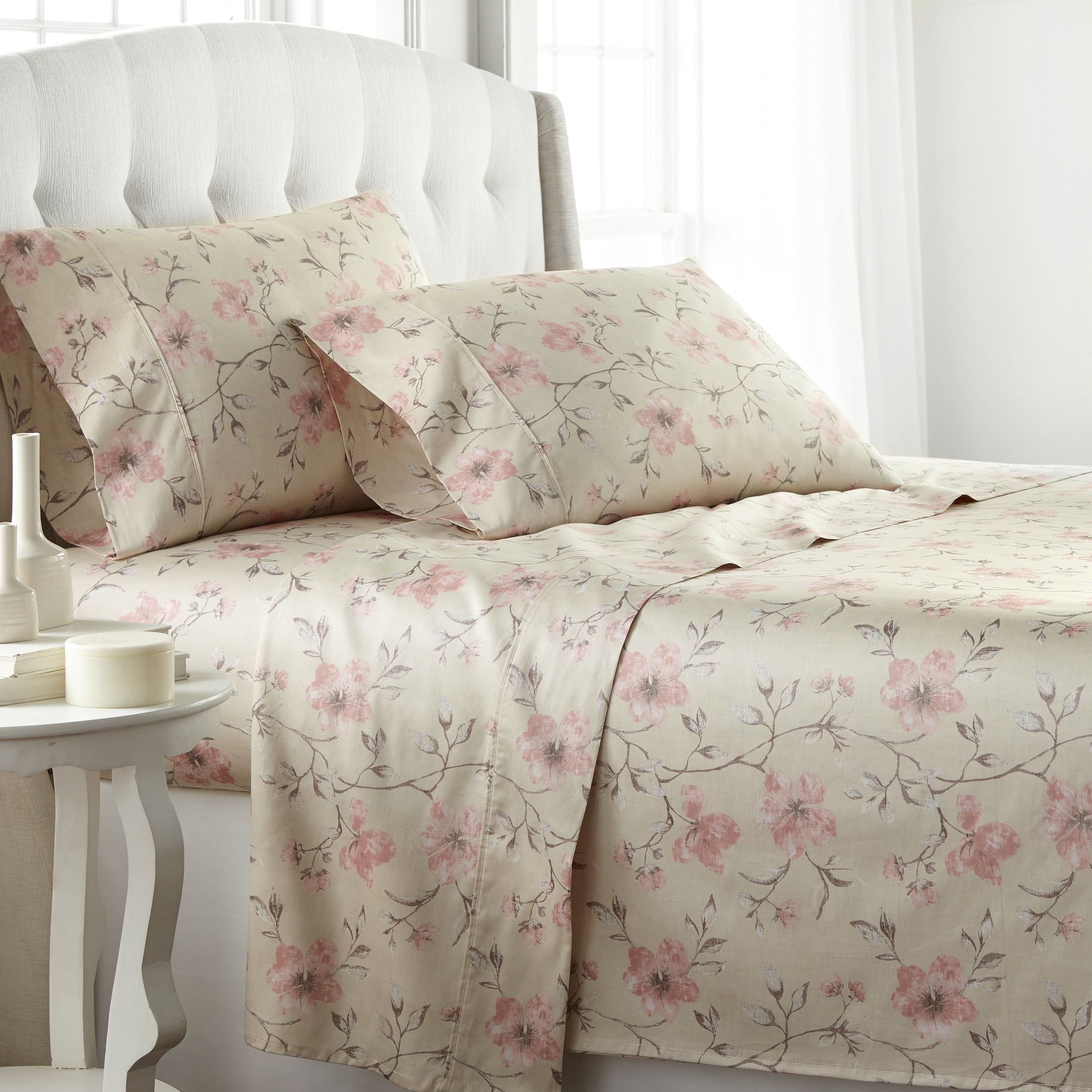 Mystic Garden Cotton Sateen 22 Inch Extra Deep Pocket Sheet Set
