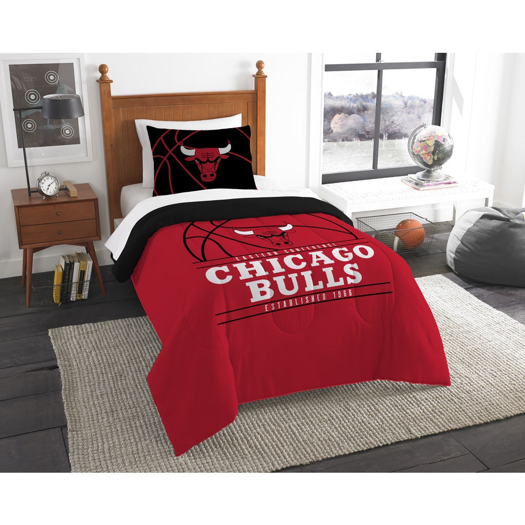 The Northwest Company Nba Chicago Bulls Reverse Slam Twin 2 Piece Comforter Set