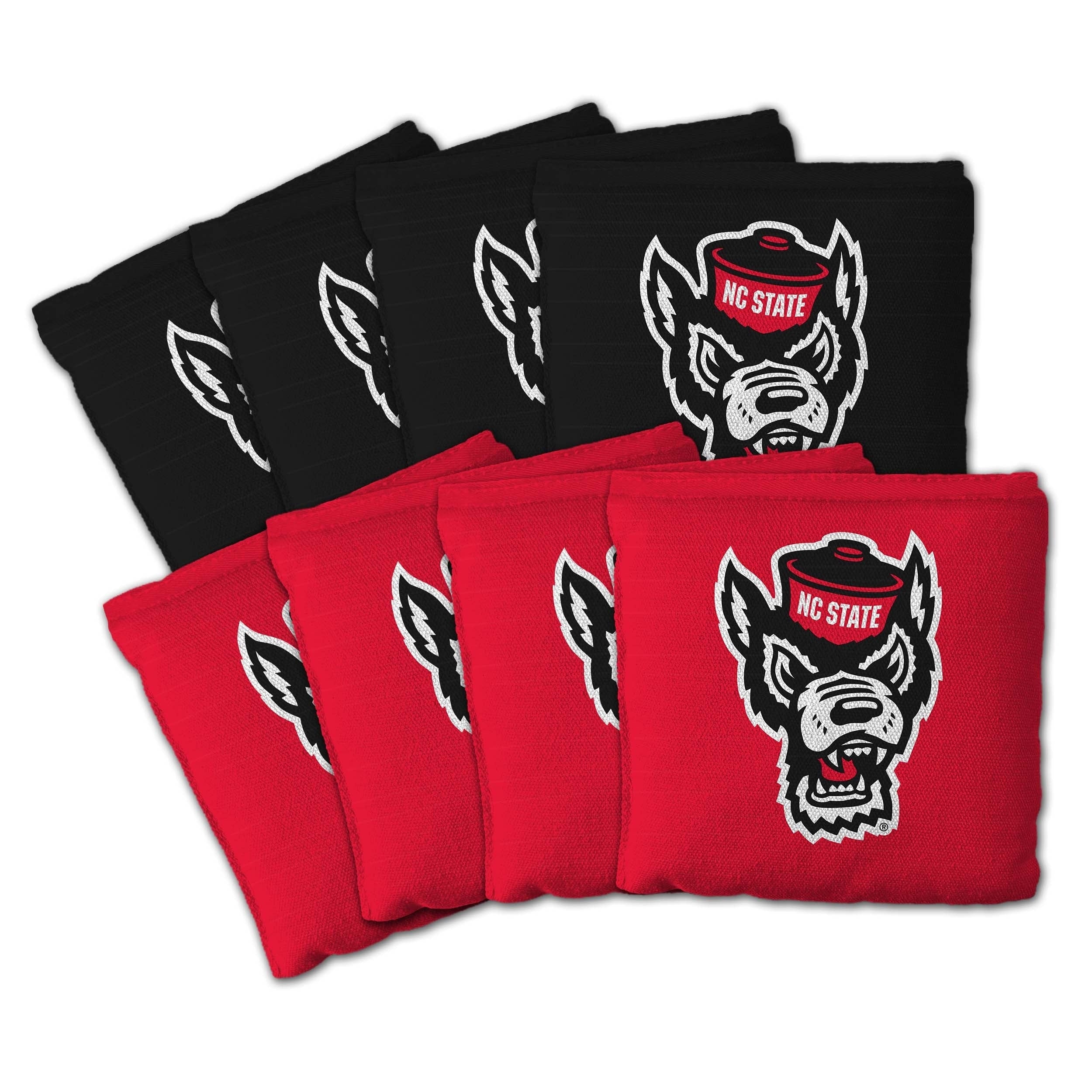 Nc State Wolfpack Ncaa Dual Sided Pro Stop Slide Cornhole Bags