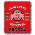 Col 051 Ncaa Big Ten Conference School Tapestry Throw