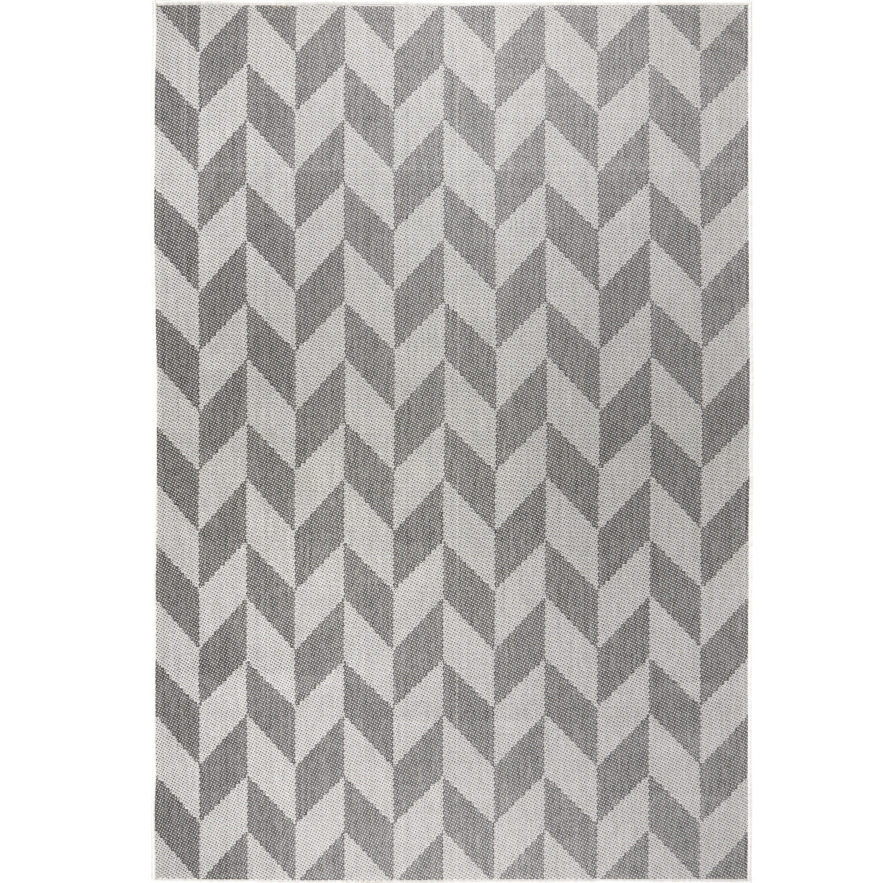 Patio Country Blue Gray Geometric Indoor Outdoor Rug By Nicole Miller 79 X102
