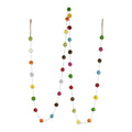 Handcrafted Wool Gumdrop Pompoms Christmas Tree Garland India