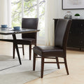 Milton Bonded Leather Dining Chair Set Of 2