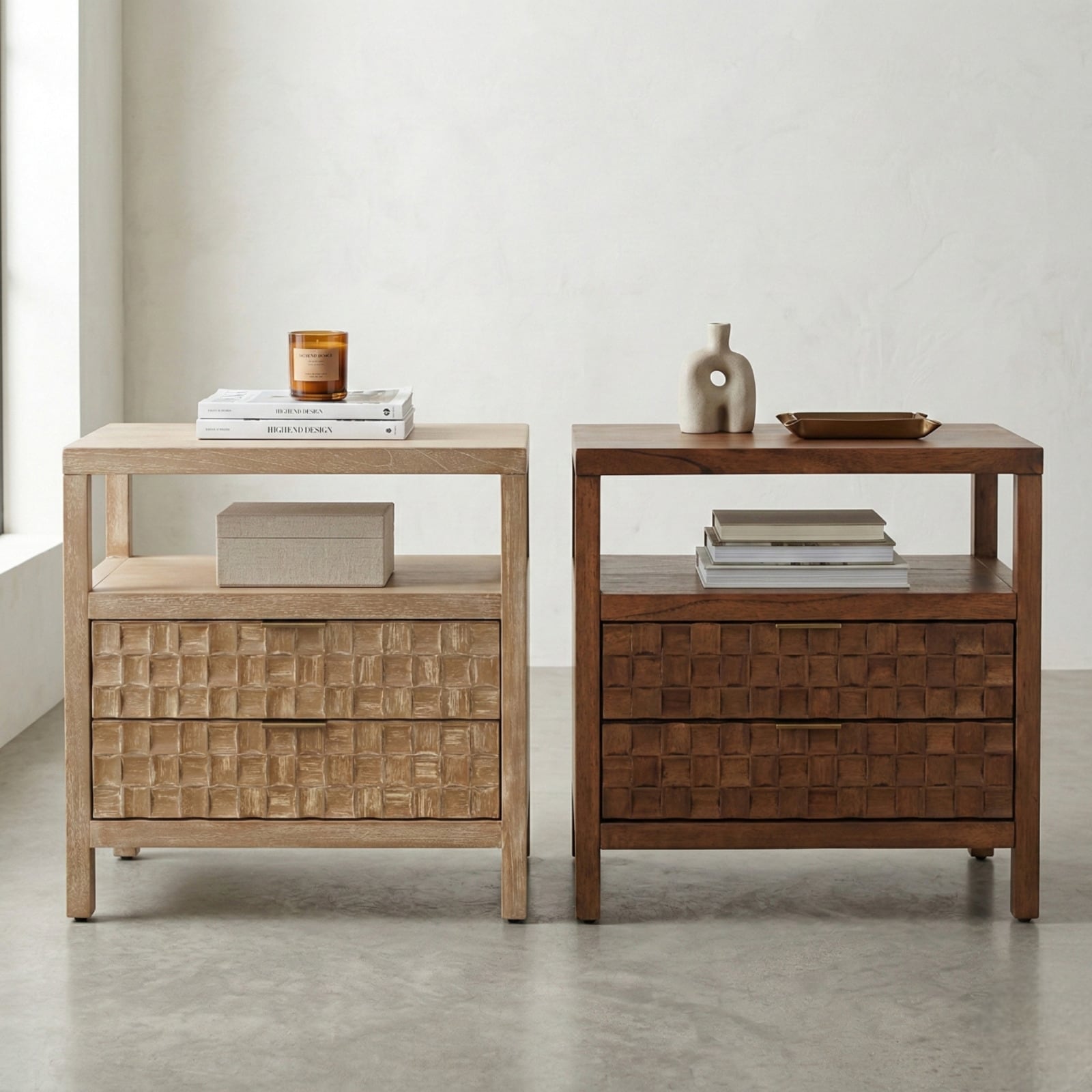 Npd Furniture Terrena 2 Drawer Accent Table