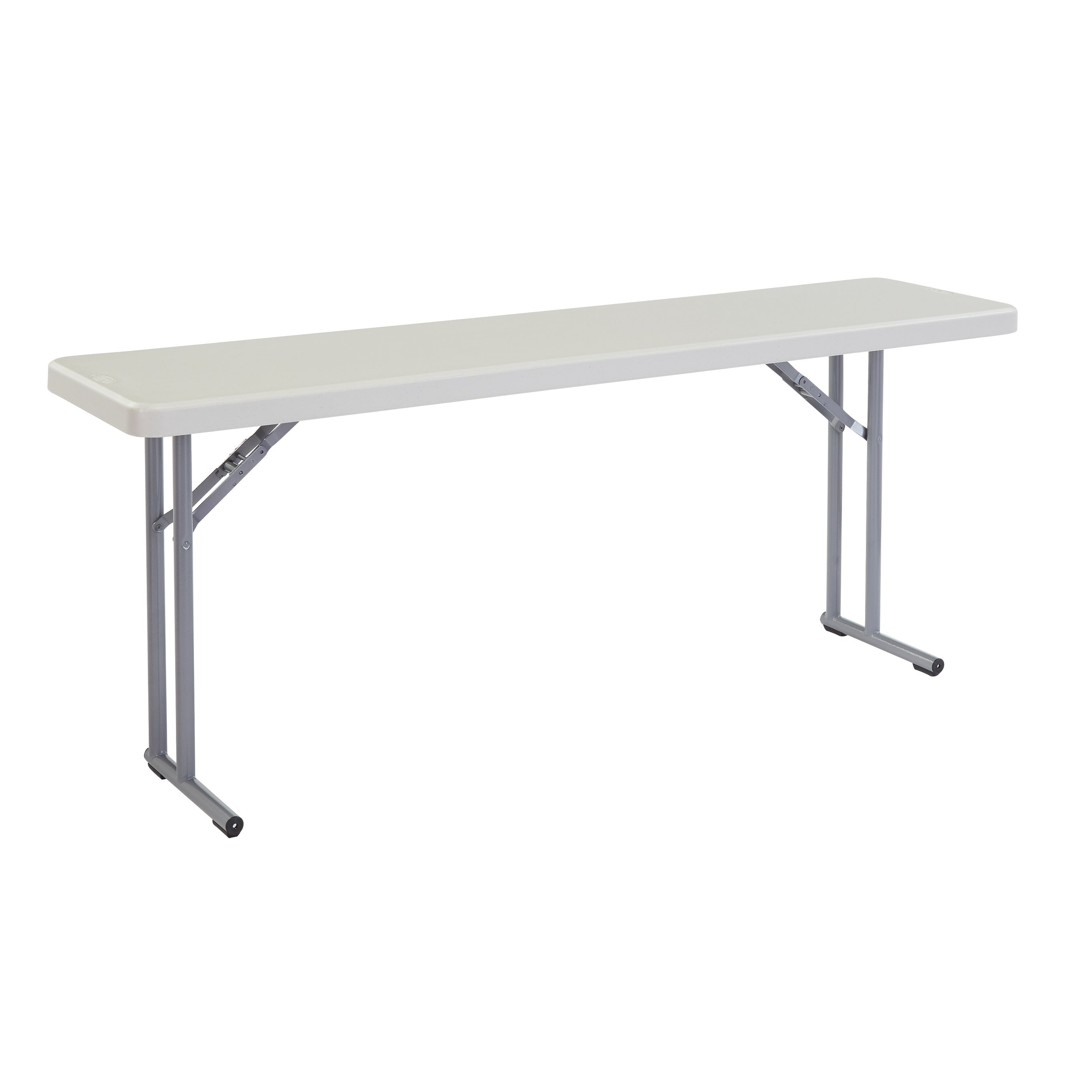 Nps 18 X 72 Heavy Duty Seminar Folding Table Speckled Grey