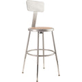 Nps 18 Inch Adjustable Height Stool With Backrest