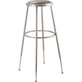 Grey Vinyl Padded Adjustable Height Stool