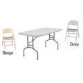 Nps 60 Inch Folding Table And Chairs Set